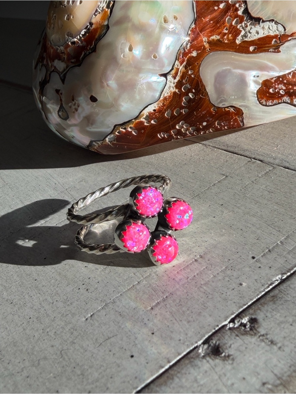 Pink Opal Ring